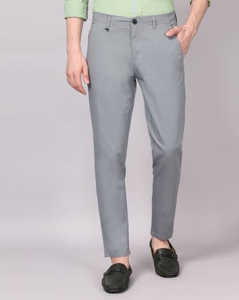 Tapered Fit Flat-Front Trousers - View 2