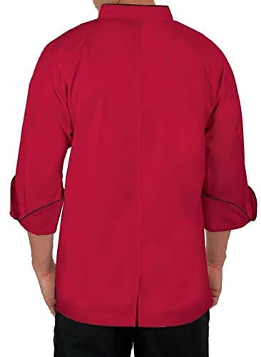 Single breasted Red chef coat Full Sleeve for men - View 2