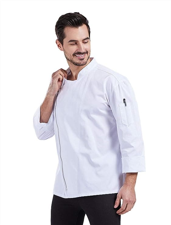 Unisex Chef Coat Men’s Long Sleeve Chef Jacket