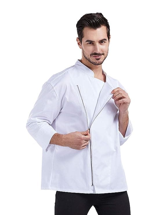 Unisex Chef Coat Men’s Long Sleeve Chef Jacket - View 2
