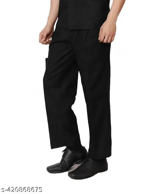 Black Stylish Work Wear Pant