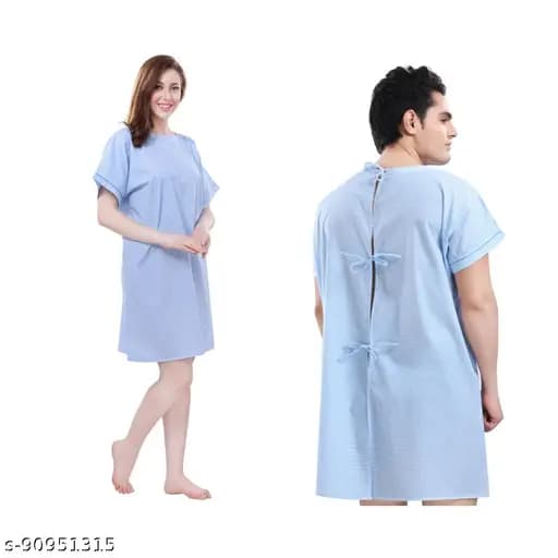 Hospital Patient Pure Cotton Unisex Gown - View 2